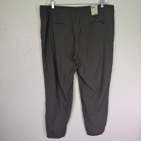 REI Trailmade Joggers Mens XXL Trail Pant Hike Camp Casual Grey UPF 50+ NEW 2XL - Picture 2 of 12
